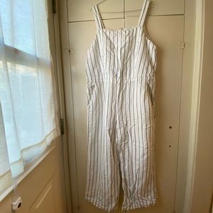 Loft Striped Jumpsuit